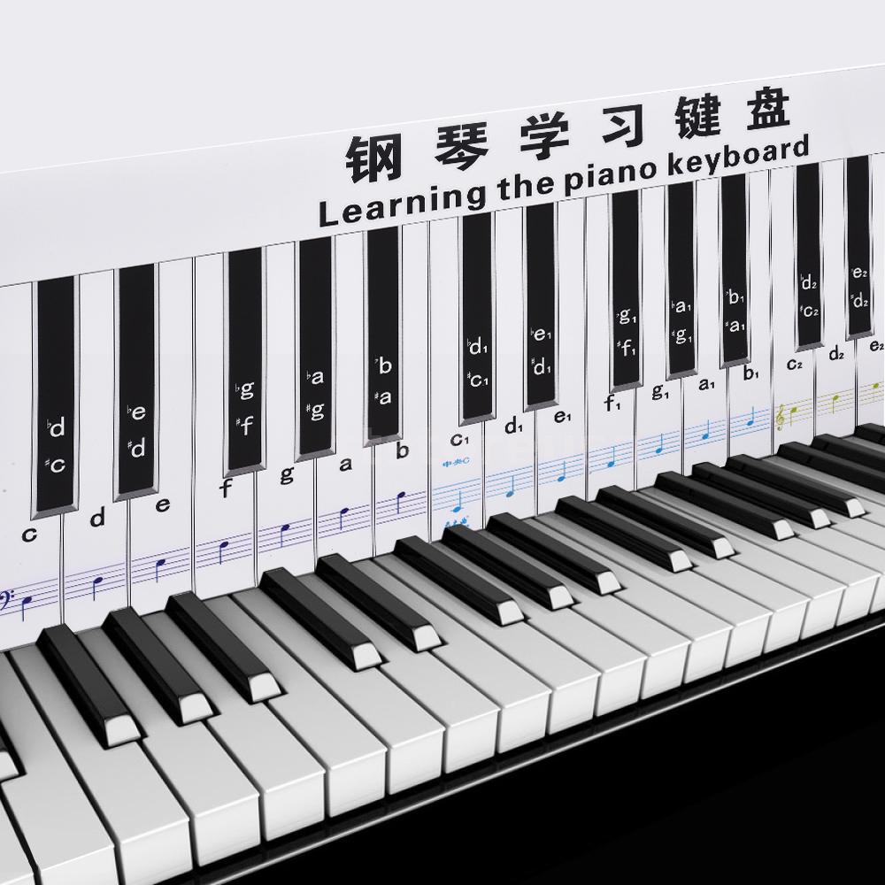 88 Keys Piano Practice Keyboard & Note Chart For Behind ...