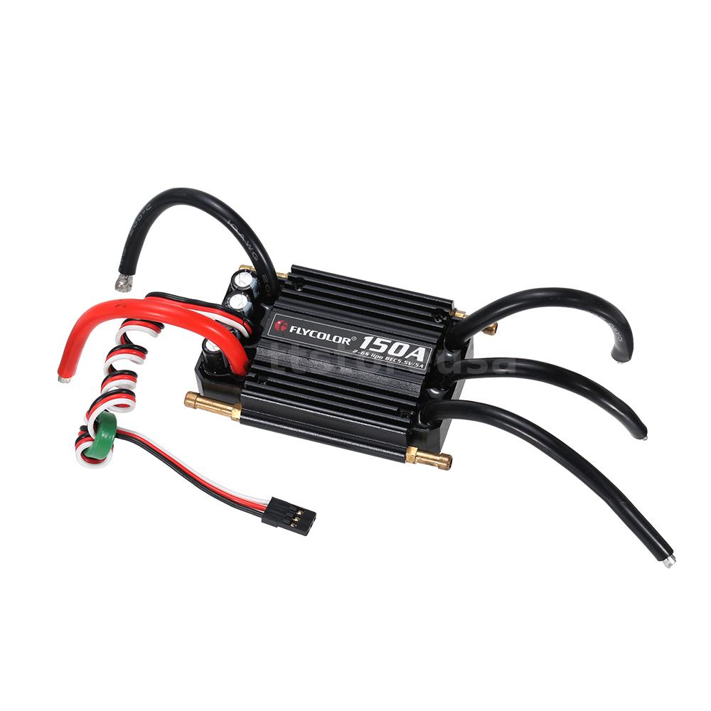 Professinal Flycolor Waterproof 150A Brushless ESC +5.5V/5A BEC for RC ...