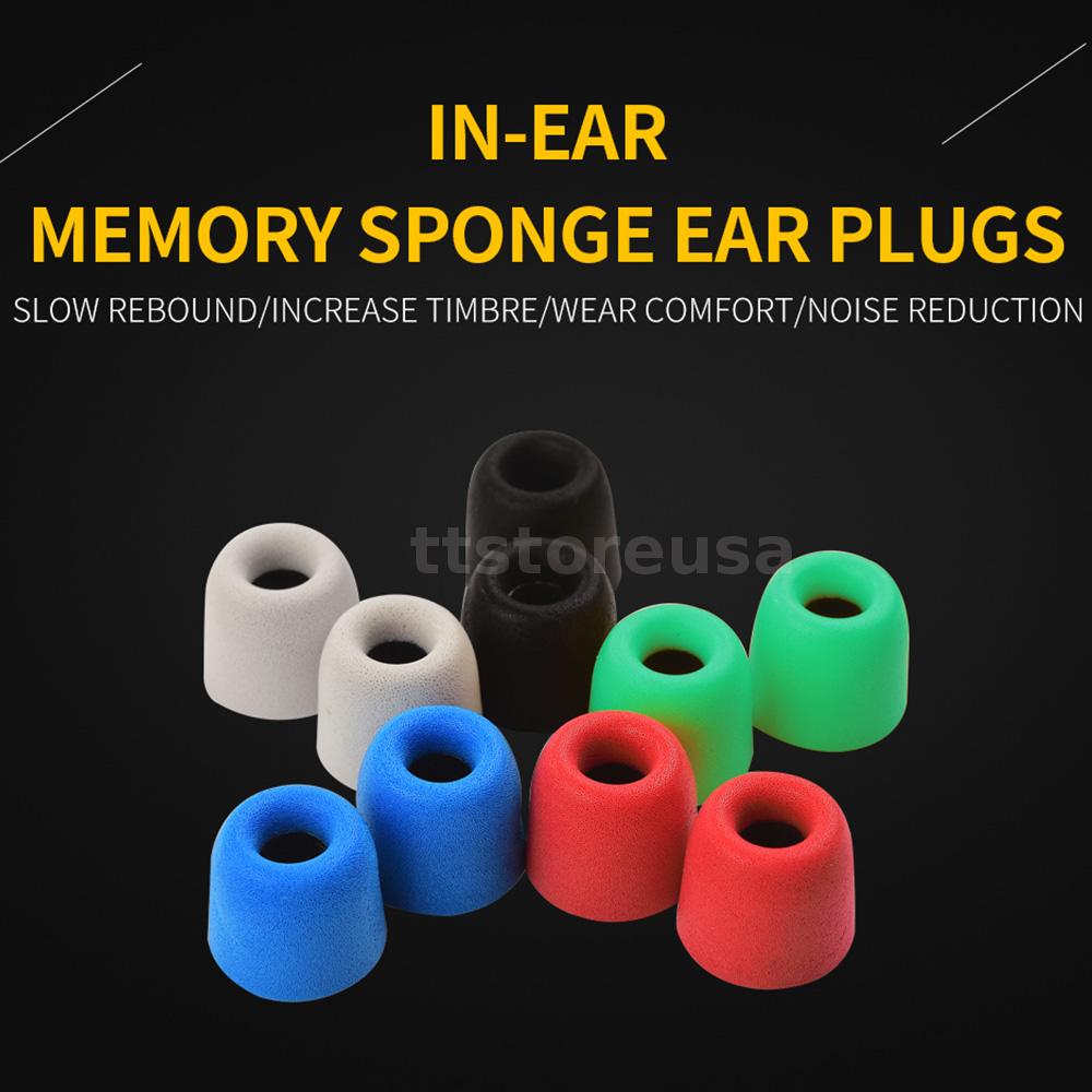 New 5pair 4 9mm Comply Memory Foam Ear Tips For Replacement